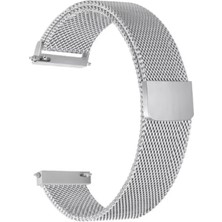 Ekoodukkan Huawei Gt5 Gt4 - 41MM (18MM) Uyumlu Hasır Mıknatıslı Metal Kordon Kayış