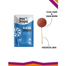 Pet Pops Lollipops Dondurularak Kurutulmuş Karışık Mix Lezzet Paketi Kedi Köpek Ödülü Lolipop 9'Lu Lolipopu