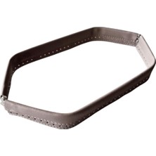 Angel Çanta Aksesuar Bej Renk Derili Metal Çanta Ağzı 33 cm