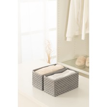 Rek Home 2'li Balıksırtı Desenli Çocuk Odası Dolap Çekmece Içi Çamaşır Düzenleyici Saklama Kutusu Organizer