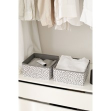 Rek Home 2'li Yaprak Desenli Çocuk Odası Dolap Çekmece Içi Çamaşır Düzenleyici Saklama Kutusu Organizer
