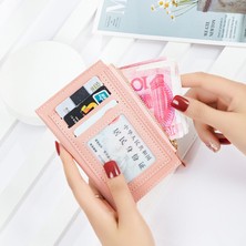 Runxi Life Hall Kart Tutucu Kadın Fermuarlı Para Cüzdanı Kimlik Kartı Küçük Taze Cüzdan (Yurt Dışından)