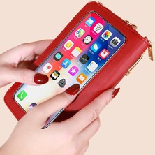 Runxi Life Hall Moda Bayan Dokunmatik Ekranlı Cep Telefonu Çantası Çapraz Omuz Küçük Omuz Çantası Çok Fonksiyonlu Cep Telefonu (Yurt Dışından)