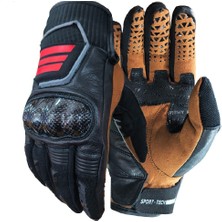 Prosev GL63 Korumalı Deri-Cordura Motosiklet Eldiveni