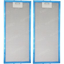 İcanpares White Daisy Uyumlu Davlumbaz Aspiratör Filtresi - 20,5X47,5 cm (205X475 Mm), Arka Tırnak Aralığı: 4,5 cm (45 Mm), 2’li Paket