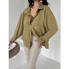 New Season  Modal Oversize Gömlek Standart / Oversize Gömlek