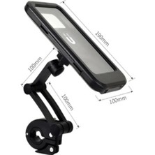 Mıknatıslı Bisiklet Motosiklet Su Geçirmez Gidon Telefon Tutucu Kılıf Kilitli 360° Ayarlanabilir