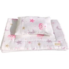 Kido & Kidos Bebek Desenli 70X45 Park Beşik Alt Açma Minderi Puset Minderi Takımı