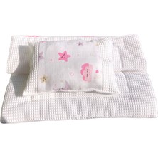 Kido & Kidos Bebek Desenli 70X45 Park Beşik Alt Açma Minderi Puset Minderi Takımı