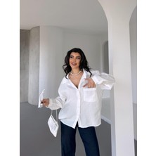 New Season  Modal Oversize Gömlek Standart / Oversize Gömlek