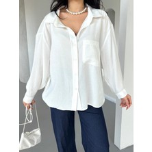 New Season  Modal Oversize Gömlek Standart / Oversize Gömlek