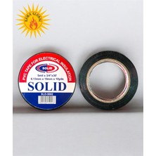 Solid Elektrik İzole Bant Solid Pvc Siyah Renk Elektrikçi Kablo Bandı