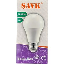 Yes Lighting Şavk LED Ampül 1055 Lümen 12W - 4000 Kelvın Doğal Beyaz Işık