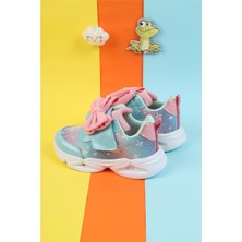 Moda Lime Özel Tasarım Kurdeleli Tam Ortapedik Esnek Hava Alabilen Kız Çocuk Spor Ayakkabısı Özel Gün Sneaker
