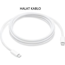 Matutech 120W Type-C To Type-C Hızlı Şarj ve Data Kablosu Beyaz