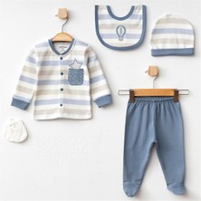 Aziz Bebe 5344 Erkek Bebek Indıgo 5'li Hastane Çıkışı