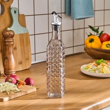 Karaca Daisy Cam Kare Yağdanlık 500 ml Antrasit