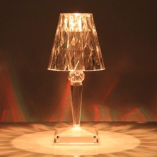 Valle Home Kristal Dokunmatik & Şarjlı Kumandalı LED Masa Lambası