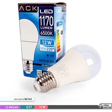 Yes Lighting Ack LED Ampül 1170 Lümen 12W - 6500 Kelvın Beyaz Işık