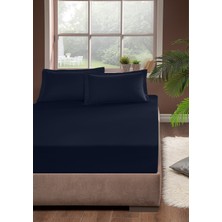 Pierre Cardin Pamuk Lastikli Çarşaf 160 x 200 Lacivert