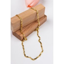 14 Ayar Altın Zincir 3 mm 45 cm Singapur Zincir LKKLY1202