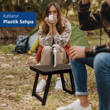 Katlanır Plastik Sehpa Antrasıt-Kamp Masası