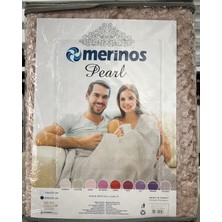 Merinos Pearl Çift Kişilik Tomurcuk Battaniye -Sand