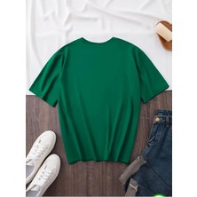 Medinenur Papatya Bisikiklet Baskılı Basic T-Shirt