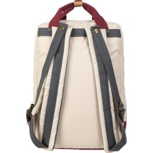 Doughnut Macaroon Reborn III Serisi Krem x Bordo Unisex Sırt Çantası