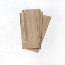 250'LI Orta Boy Hediye & Sandviç Kese Kağıdı – (12X27X6 Cm, Kahverengi, Şamua Kağıt)