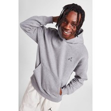 Nike Jordan Ess Fleece Pullover Hoodie Erkek Gri Spor Sweatshirt