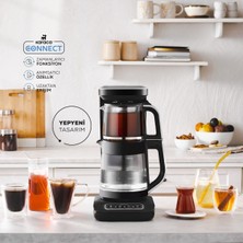 Karaca Çaysever Robotea Pro Connect 4 In 1 Konuşan Otomatik Cam Çay Mama ve Filtre Kahve Makinesi Wi-Fi-Onerous