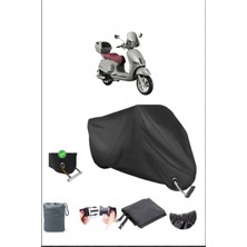Breen Rks Bevely 125 Için Kilit Uyumlu Siyah Motosiklet Branda, Güvenli, Su Geçirmez