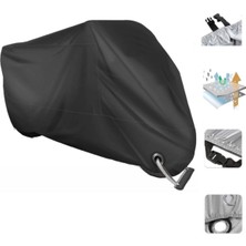Rmg Moto Gusto R100 Siyah Motosiklet Branda-Kilit Uyumlu