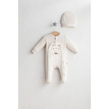 Tongs Baby Erkek Bebek Minik Ayı Nakışlı Tulum