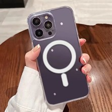 Elmalı Store Apple iPhone 12 Uyumlu Kılıf " Kırılmaz Cam Hediyeli "magsafe Wireless Köşe Korumalı Darbe Emici Şeffaf Sert Silikon Kapak