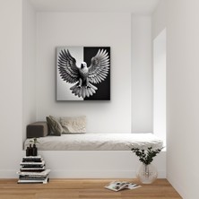 Homemor Heybetli Kartal Kanvas Tablo 90 x 90 cm
