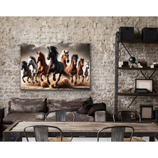 Homemor Koşan Atlar Kanvas Tablo 80 x 120 cm