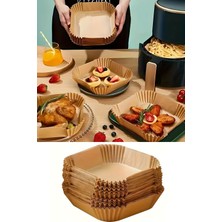 Selenica Xxl Boyutunda 50 Adet Kare Tabak Model Airfryer Pişirme Kağıdı