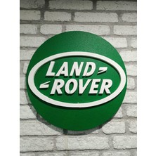 Strafor Landrover Logo 50 x 50 cm  Landrover Araba Logosu | Landrover Marka Logosu | 3D Landrover Logo