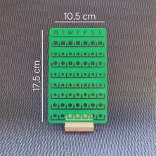 Bullet Journal Hafta Planı ve Görevler Için Şablon Cetvel - Ajanda & Defter Düzenleme Aracı