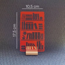 Bullet Journal Kitaplık Şablon Cetvel - Okuma Listesi & Kütüphane Çizimi