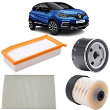 Mais Renault Captur 4lü Filtre Bakım Seti 1.5 Dci 2013-2019 KİT2055B
