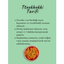 Kbap Food Acısız Tteokbokki Seti - 10 Adet Pirinç Keki ve 50 gr Acısız Sos