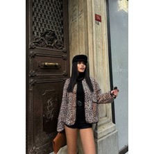 Maggaza Leopar Kapitone Ceket