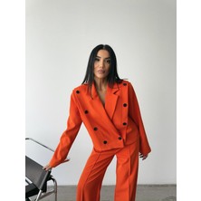 Maggaza Ceket - Pantolon Takım - Orange