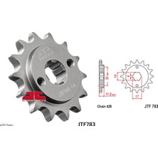 JT Ön Dişli / Benellı / Bn / 125CC / (Orijinal Dişli Sayısı) / 2018-2019-2020-2021-2022-2023