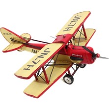 Ynt İthalat Dekoratif Metal Uçak Çift  Kanatlı