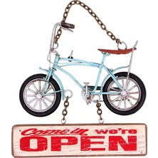 Mahcoo Dekoratif Metal Kapı Yazısı Bisiklet