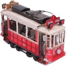 Mahcoo Dekoratif Metal Taksim Tramvay